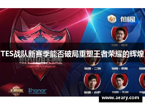 TES战队新赛季能否破局重塑王者荣耀的辉煌